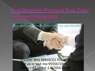 Best Business Proposal Data Entry Project