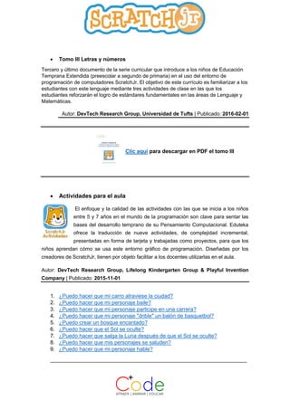 Materiales scratch jr | PDF