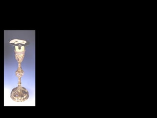 Quote from Rev. Barry Fischer during the Synod of
Bishops on the Eucharist of October 2005:
“The communion achieved in the reconciling
blood of Christ empowers us to be bridge-
builders, truth-tellers and healers of wounds.
Our “Amen” when receiving communion affirms
not only the Real Presence of Christ in the
Eucharist; it invites us to be bread broken and
blood poured out, life given, for the life of the
world. We become, as it were, ‘living chalices’
carrying the Precious Blood of Christ, that
sacred balm,..
 