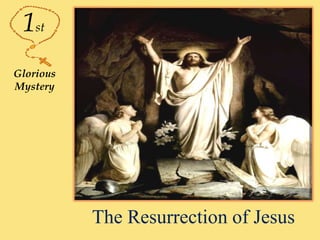 The Resurrection of Jesus
1st
Glorious
Mystery
 
