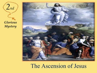 The Ascension of Jesus
2nd
Glorious
Mystery
 