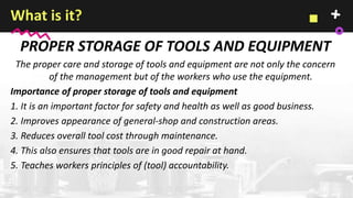 BPP 7 Maintain Tools and Equipment | PPTX