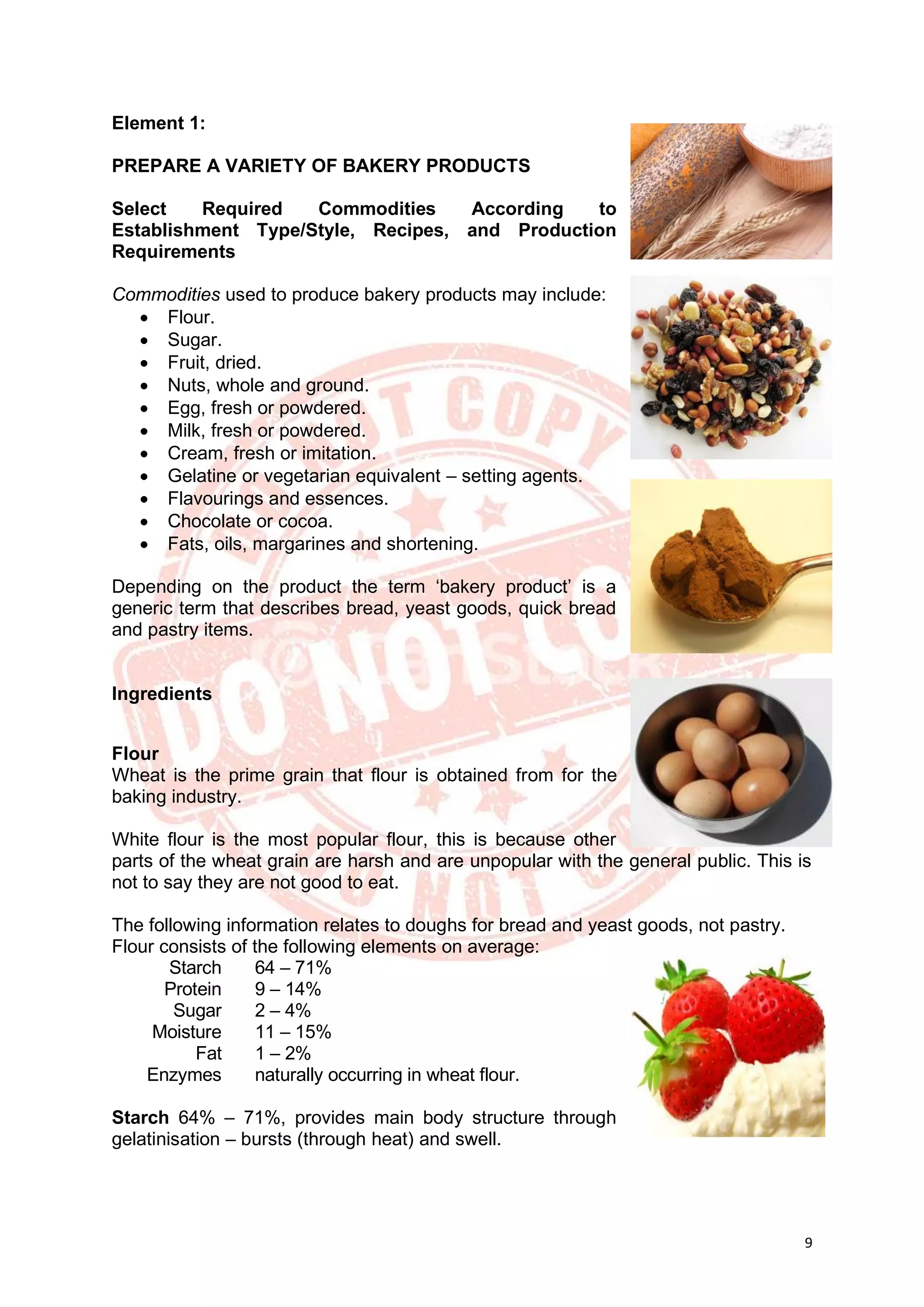 Bakery Commodities Notes.pdf BREAD AND PASTRY PRODUCTION - CBLM | PDF