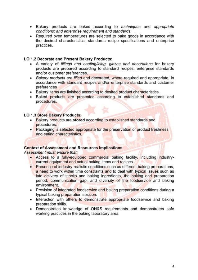 BREAD AND PASTRY PRODUCTION CBLM PDF