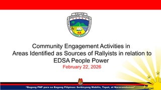 Community Engagement Initiatives by PNP for New Philippines: Fast ...