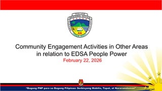 Community Engagement Initiatives by PNP for New Philippines: Fast ...