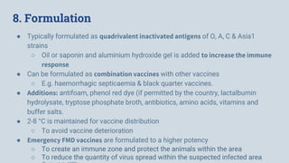 Generic Manufacturing Process of Foot & Mouth Disease Vaccines | PPTX