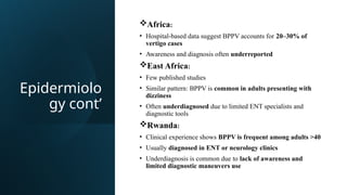 Veritigo Pattern Comprehensive Overview of Benign Paroxysmal Positional Vertigo (BPPV ...