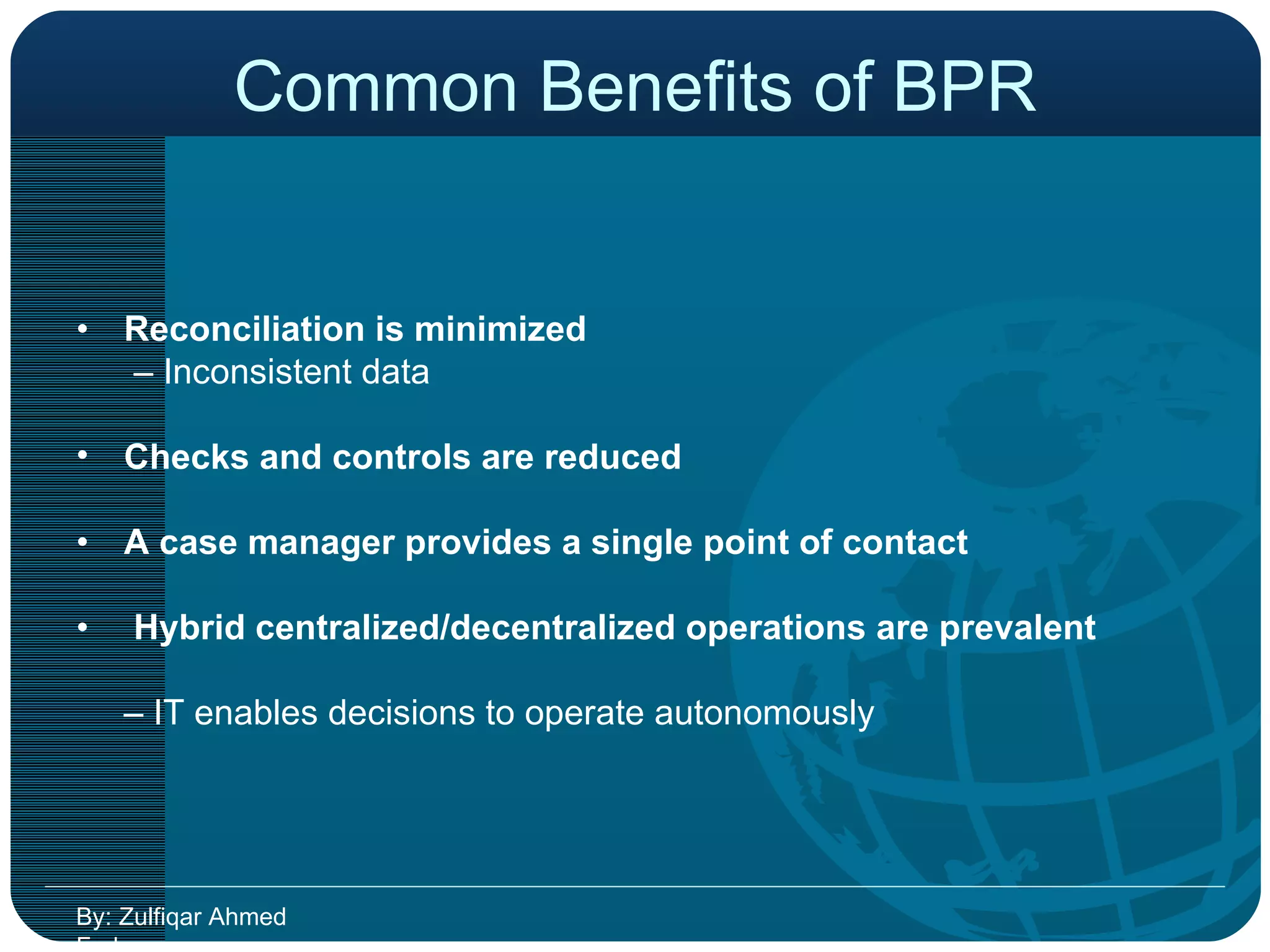 BPR OR Business Process Re-Engineer | PPT