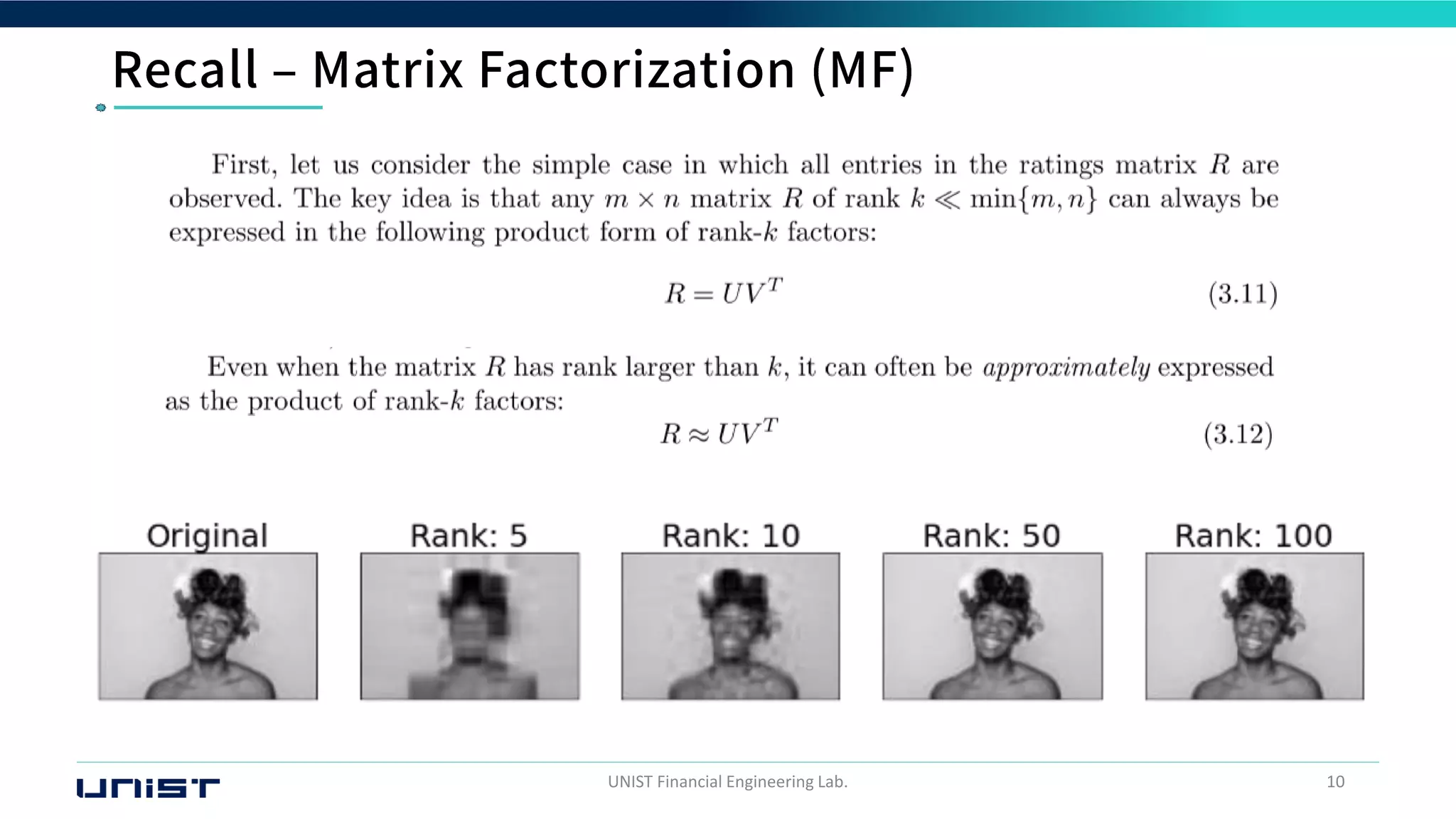 UNIST Financial Engineering Lab. 10
 