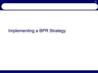 Implementing a BPR Strategy 