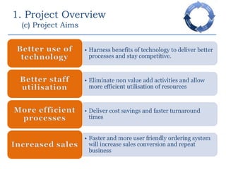 1. Project Overview     (c) Project Aims