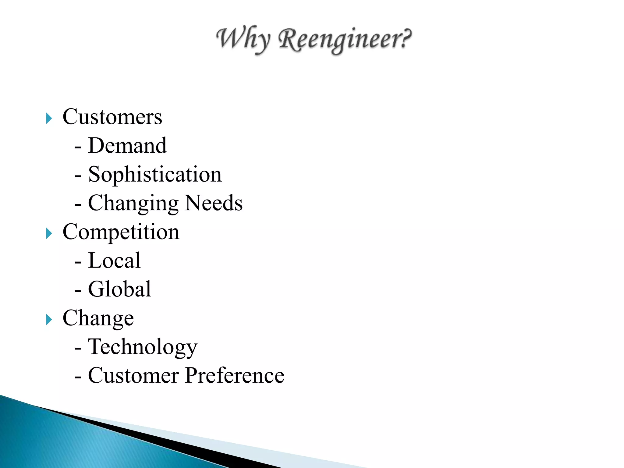 Business Process Re-Engineering | PPT