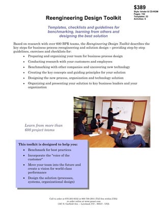 Bpr Toolkit Series Pdf