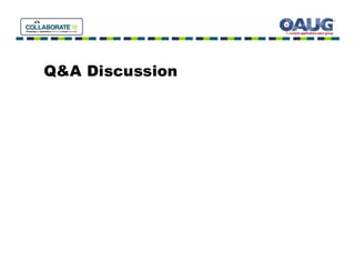 Q&A Discussion
 