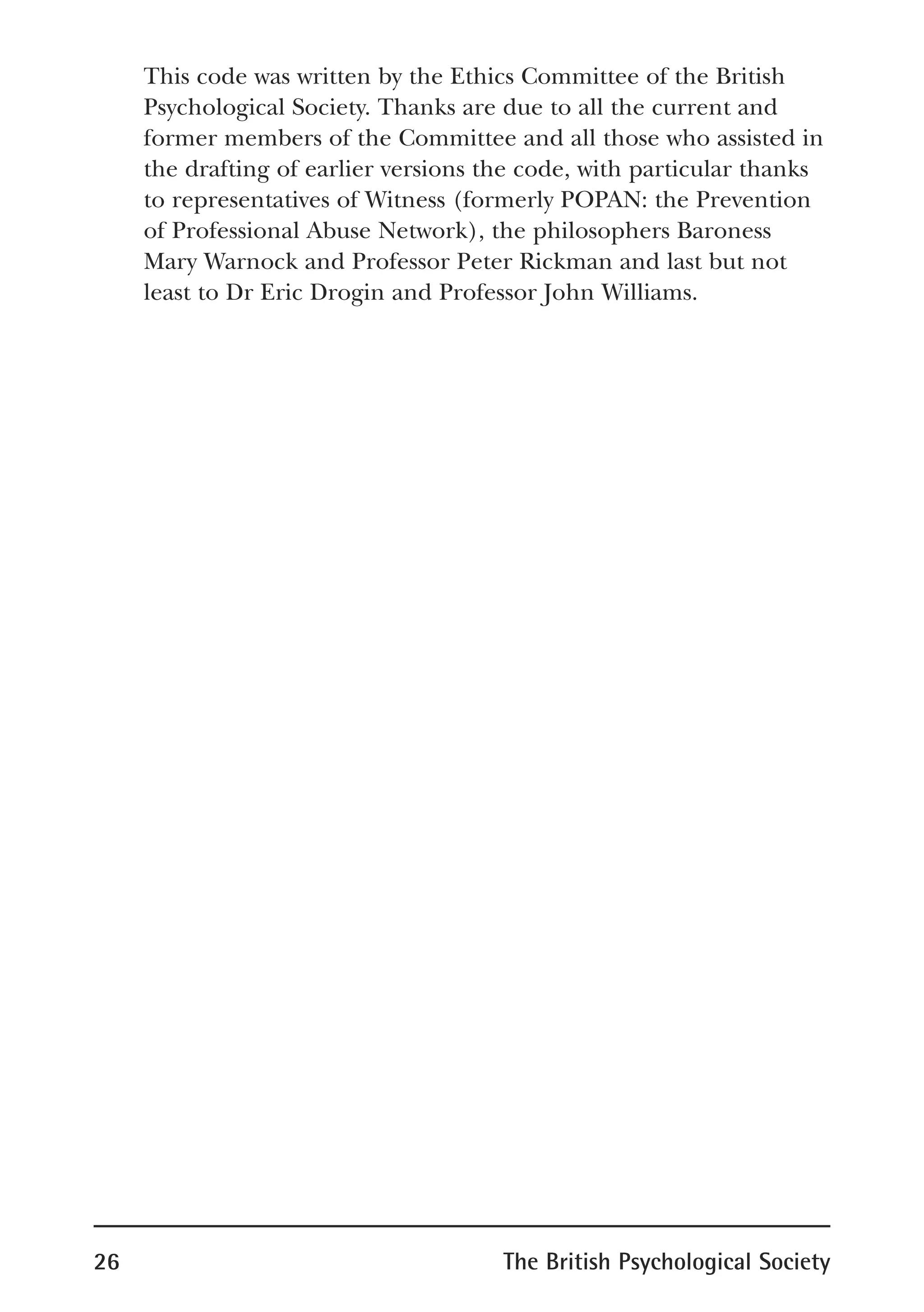 Bps code of ethics | PDF