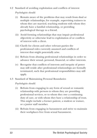 Bps code of ethics | PDF