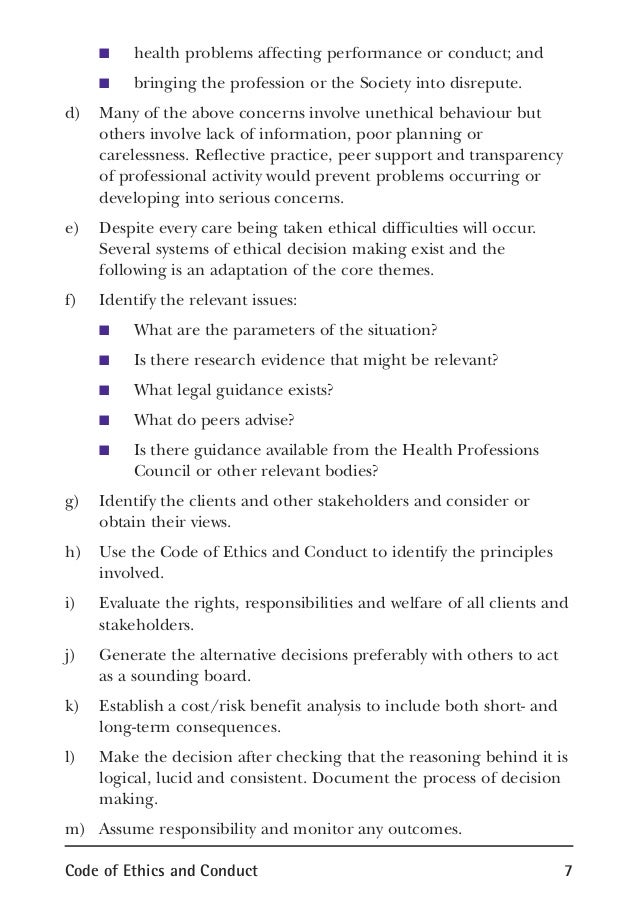 What are codes of practice in health and social care What are codes of practice in health and social care