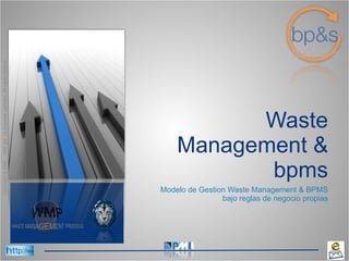 Waste Management & bpms Modelo de Gestion Waste Management & BPMS bajo reglas de negocio propias 