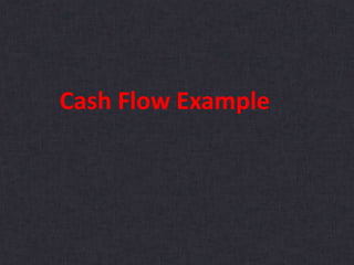 Cash Flow Example
 
