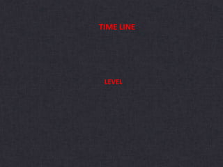 TIME LINE
LEVEL
 