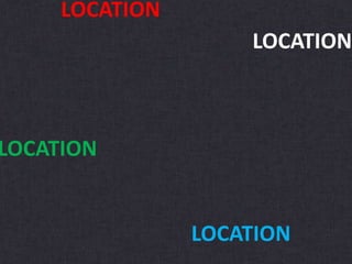 LOCATION
LOCATION
LOCATION
LOCATION
 