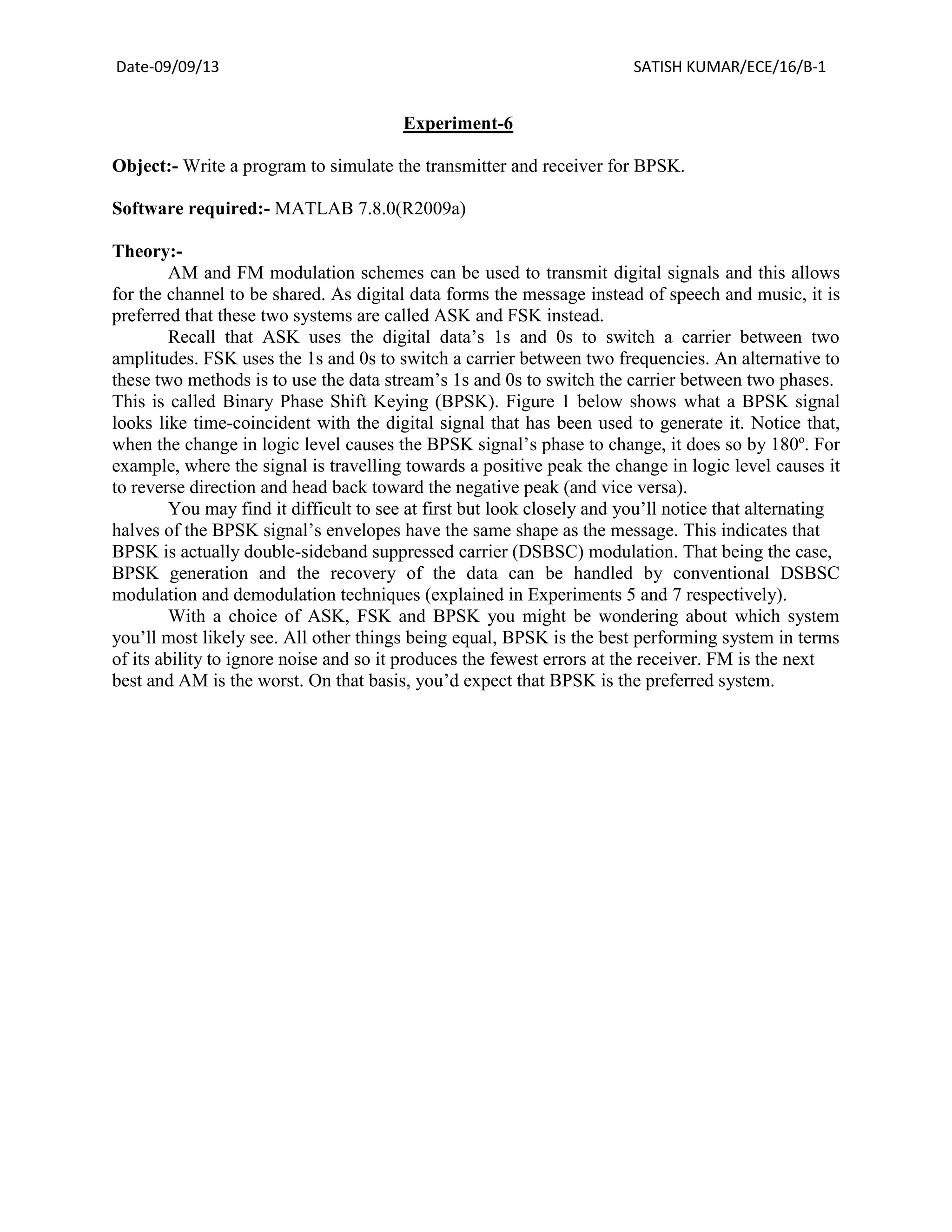 Bpsk Simulation Pdf Free Download