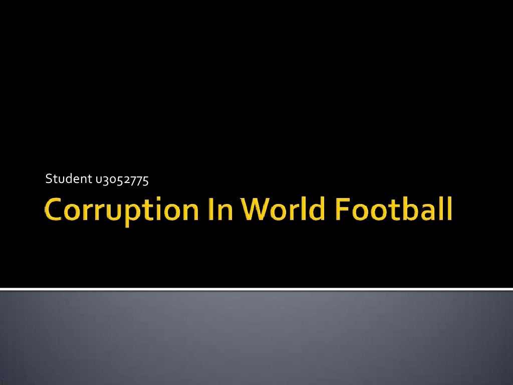 Corruption in World Football