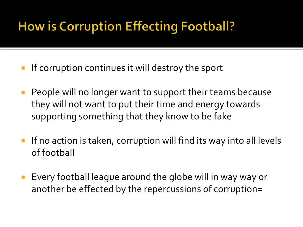 Corruption in World Football