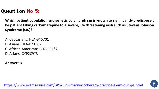 Sample BPS-Pharmacotherapy Exam