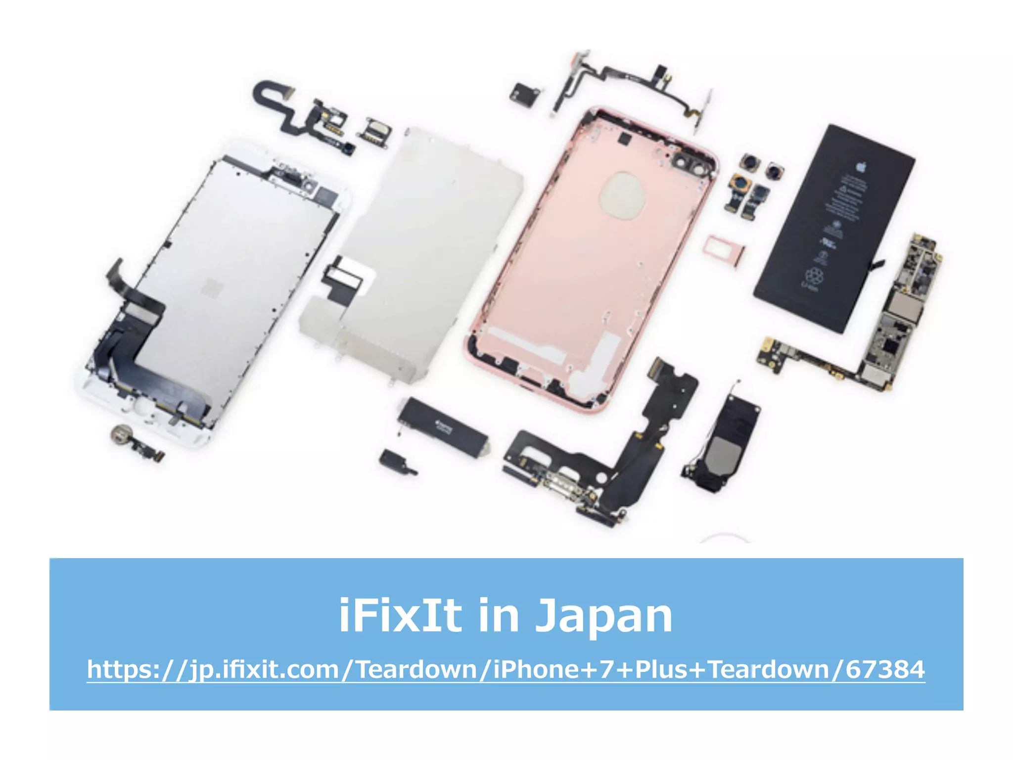 iFixIt  in  Japan
https://jp.iﬁxit.com/Teardown/iPhone+7+Plus+Teardown/67384
 