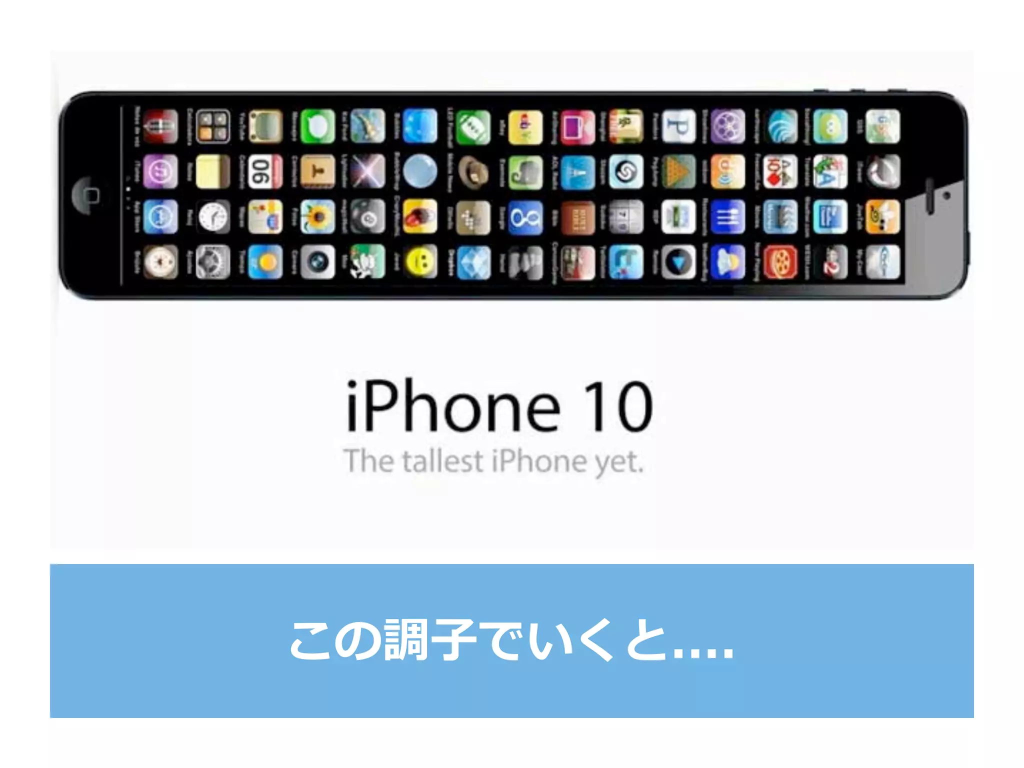 この調⼦子でいくと....
 