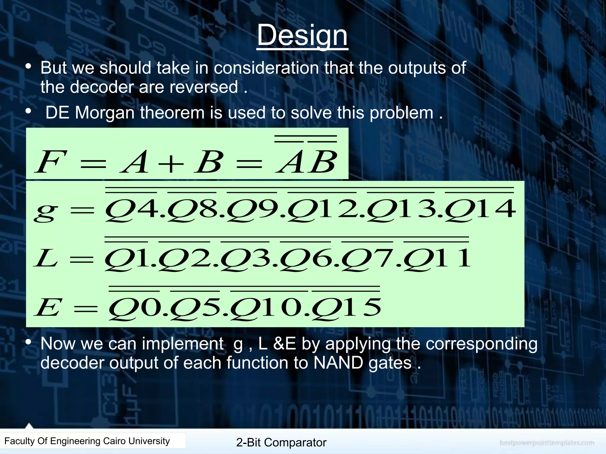 2-bit comparator | PPSX