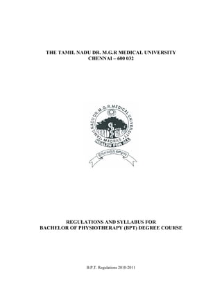 Bpt course syllabus | PDF
