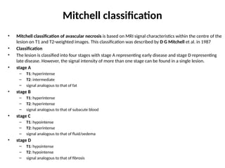 Mitchell Classification hip joint conditions and physiotherapy management | PPTX