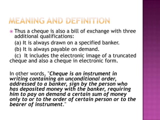 Bpt seminar - cheques | PPTX