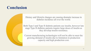 Microbial Insulin Production powerpoint presentation | PPTX