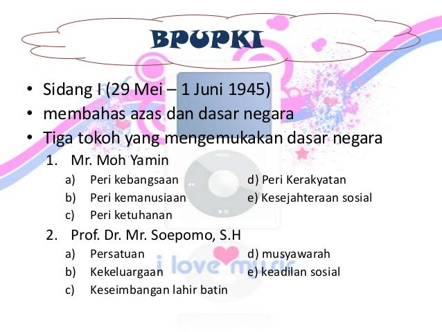 Hasil Sidang Bpupki Dan Ppki Dengan