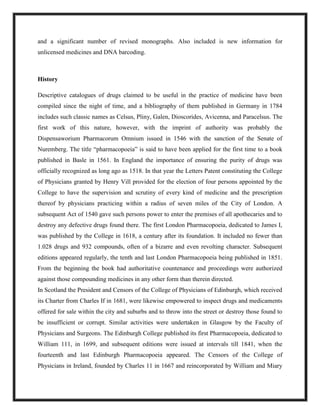 BP & USP History, Editions, Volumes & Appendices by Dr. Ashfaq | PDF