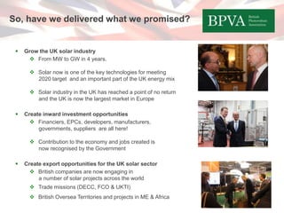 British Photovoltaic Association | PPTX