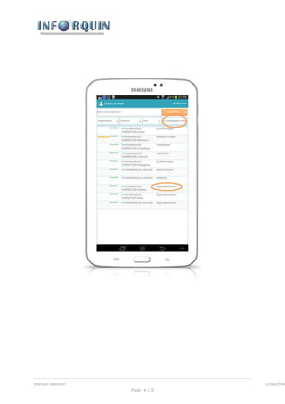 Manuel utilisation 12/06/2014l
Page 14 / 35
 