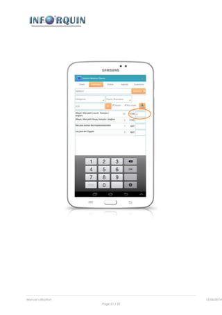 Manuel utilisation 12/06/2014l
Page 21 / 35
 