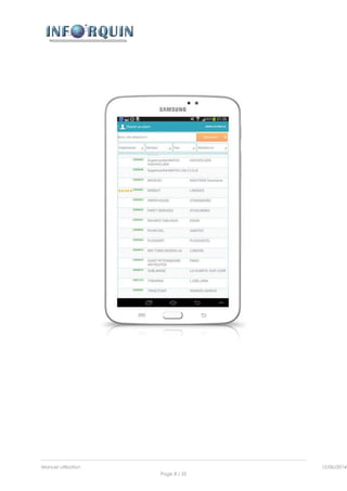 Manuel utilisation 12/06/2014l
Page 8 / 35
 