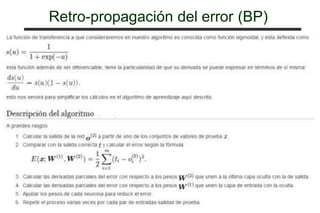 Retro-propagación del error (BP)
 