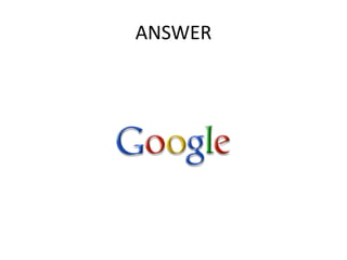 ANSWER
 