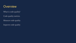 Code quality | PPT