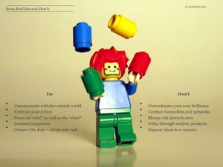 Tend to be external routes to market (e.g. joint ventures)10/10/1027Think of an open innovation challenge for your company. (Make it an interesting question)Coffee