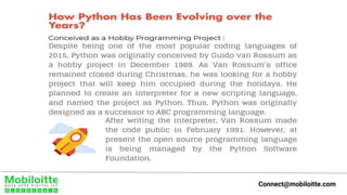 Evolution of python | PPTX