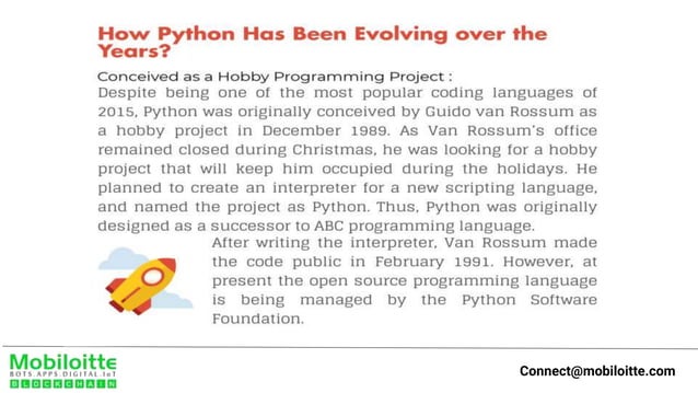 Evolution of python | PPTX