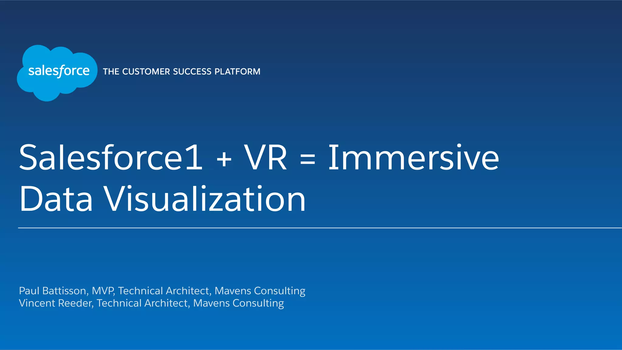 Salesforce Virtual Reality : Immersive Data Visualization | PPT